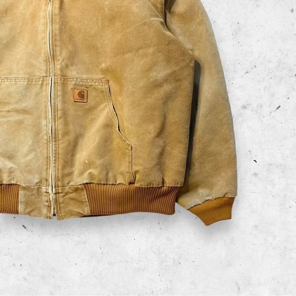 Carhartt J130 BRN Insulated Duck Active Jacket, 12oz Heavyweight, Brown, 3XL